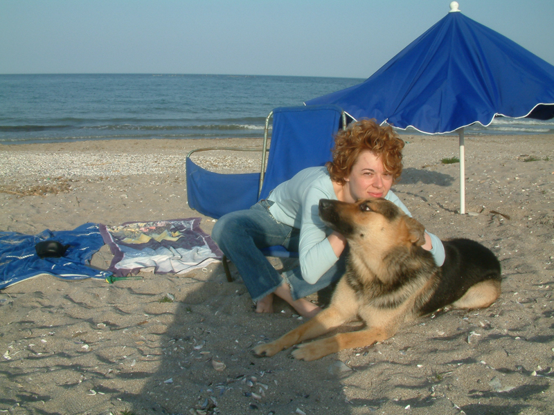 Cu Delia (actuala Mestecaneanu) la 23 August (linga Neptun) in 2004